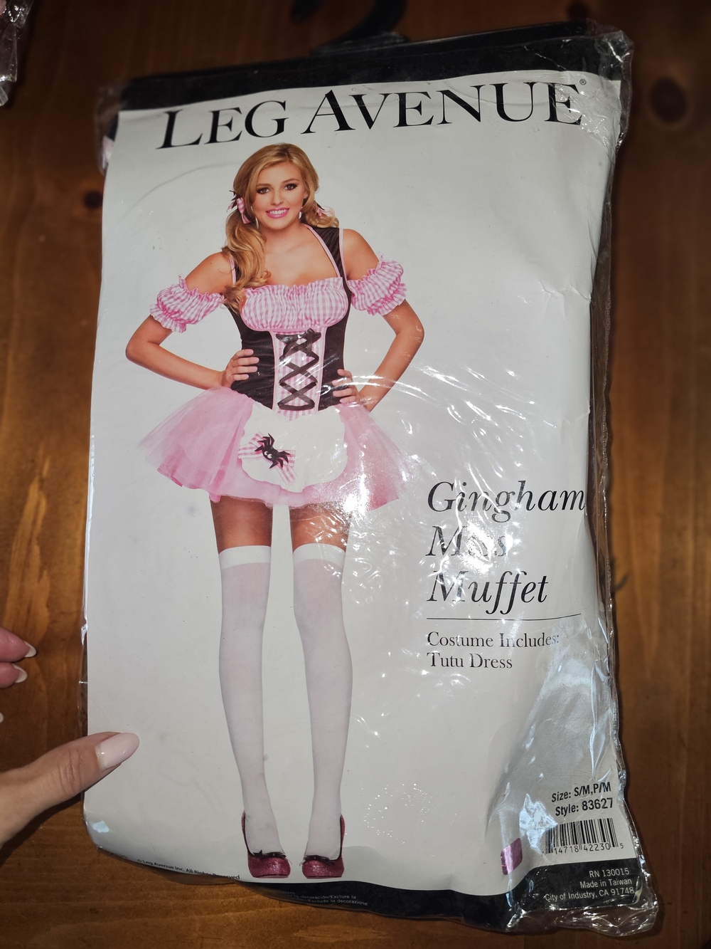 Leg Avenue Gingham Miss Muffet women’s costume in size S/M.